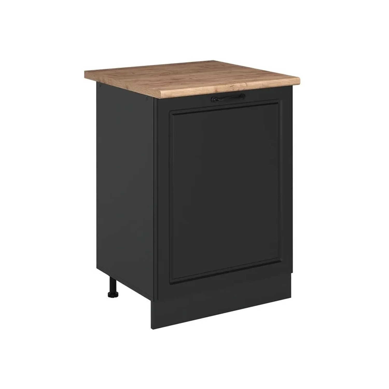 Vicco Küchenunterschrank R-Line Anthrazit Landhaus/Anthrazit 60 x 82 mit 1 Tür Arbeitsplatte Goldkraft Eiche Art Nr 72052