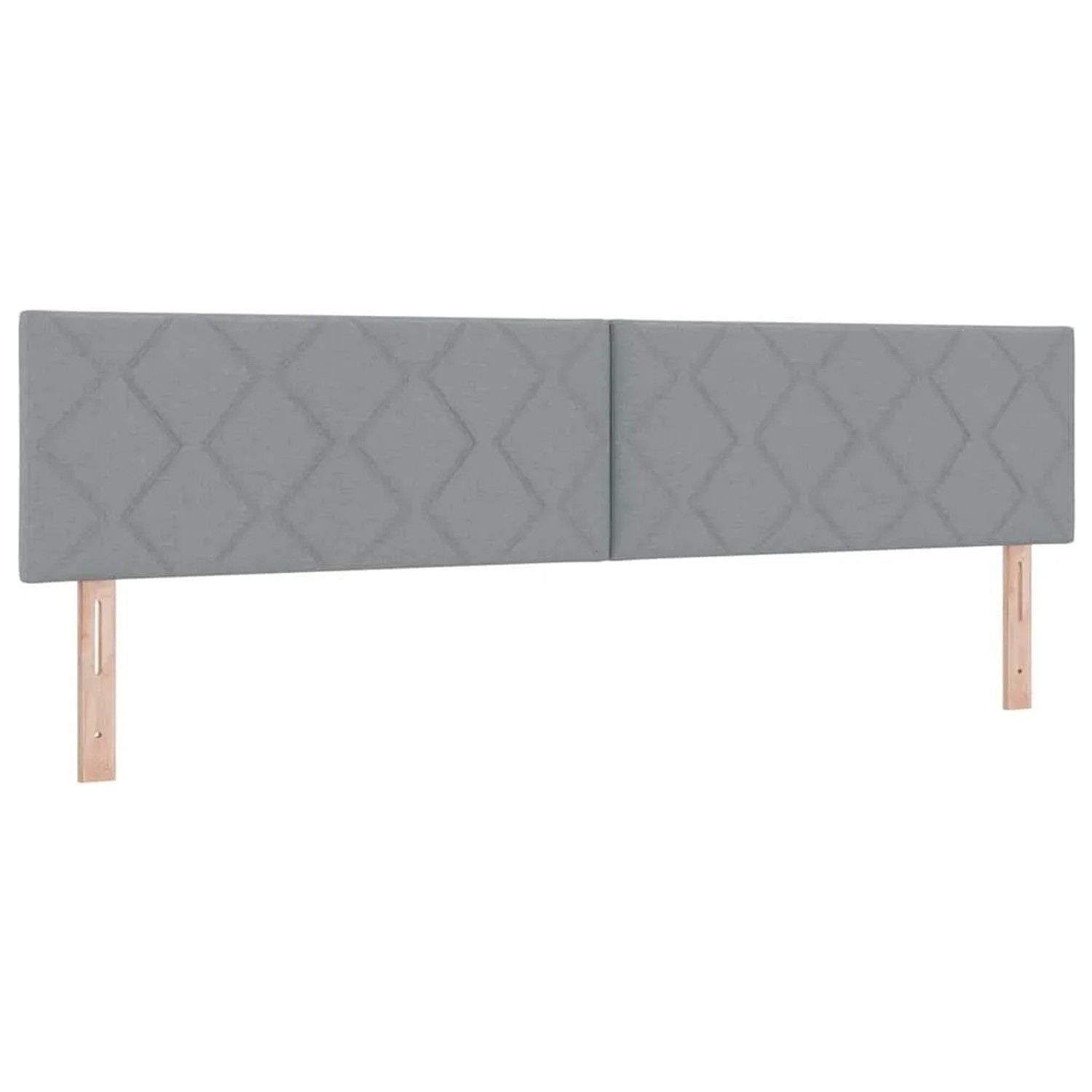 vidaXL Kopfteil mit Kopfteil Hellgrau 200 cm Kunstleder 42007280
