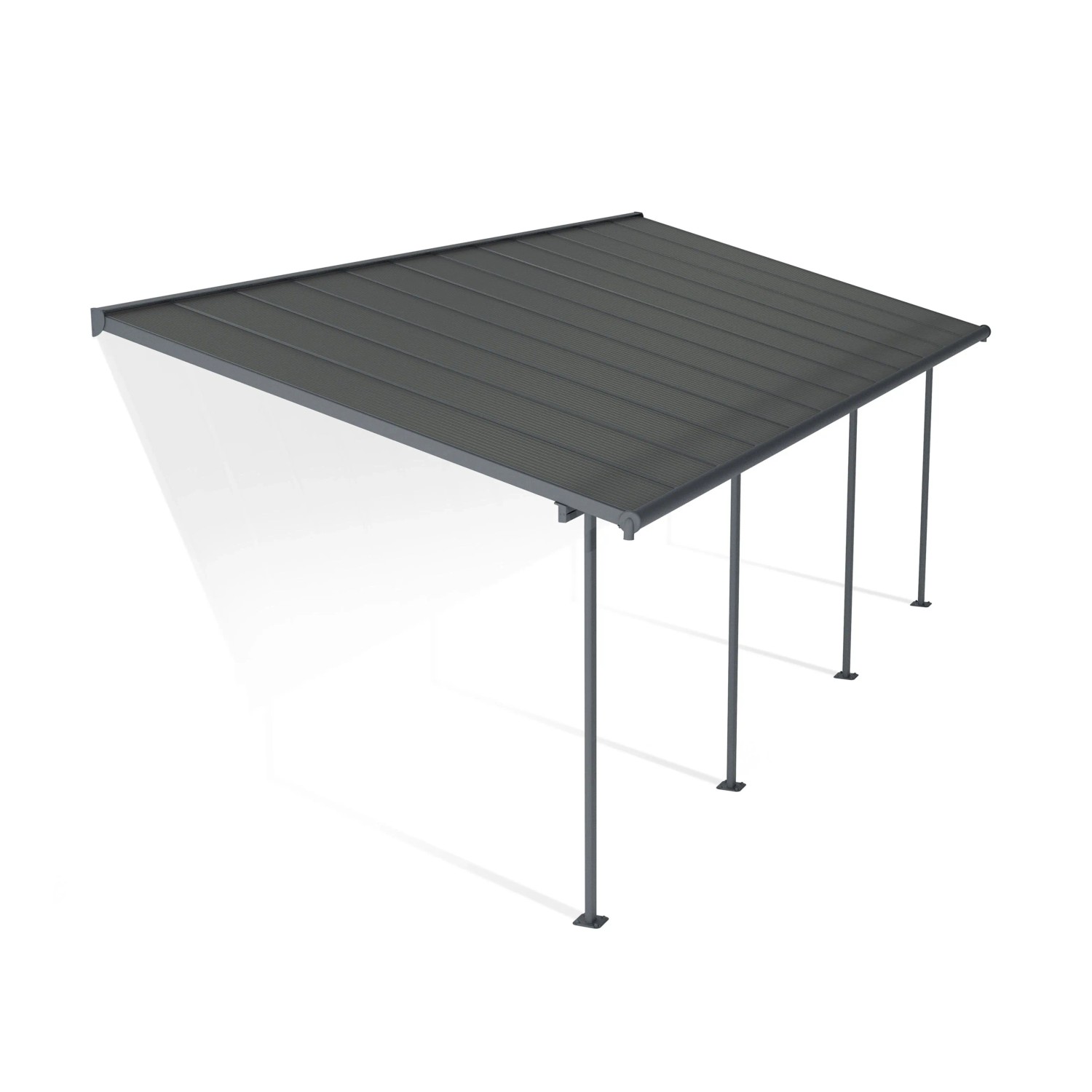 Canopia Terrassenüberdachung Capri 730 cm x 300 cm Anthrazit Grau
