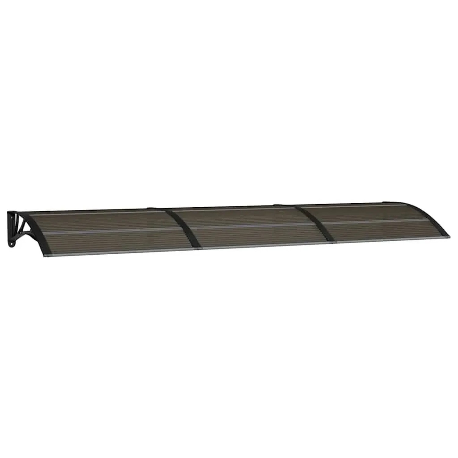 vidaXL Türvordach Schwarz 300x75 cm Polycarbonat 153584