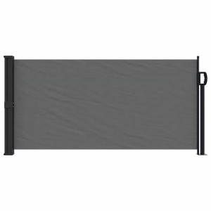Ausziehbare furnicato Seitenmarkise in Anthrazit, 100x500 cm, für Terrasse & Balkon.