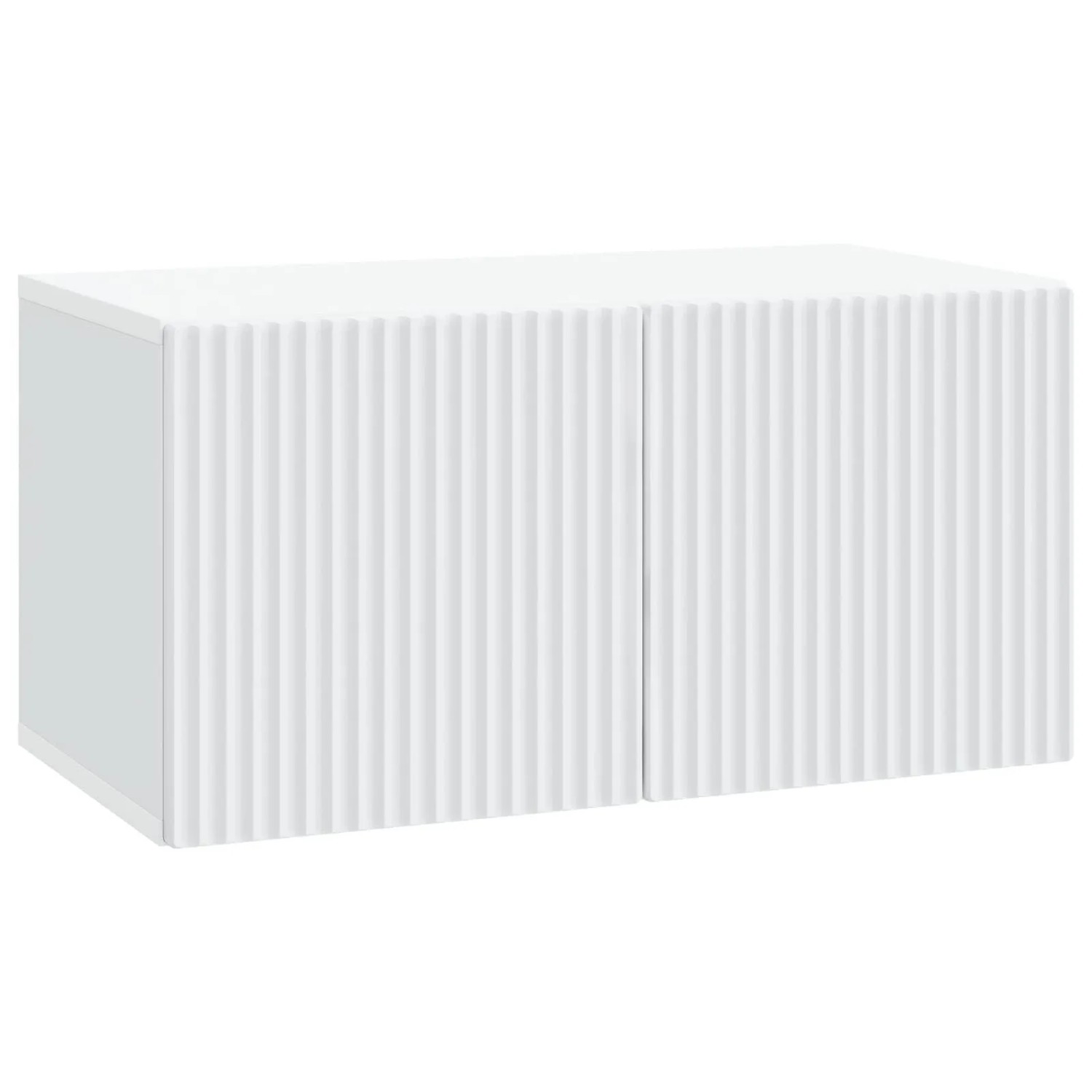 vidaXL Wandmontierter TV-Schrank Weiß 59,5 x 31 x 30 cm Holzwerkstoff 898535