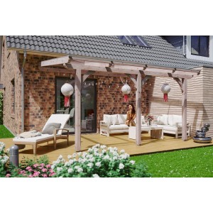 Skan Holz Terrassenüberdachung Rimini 434 cm x 350 cm