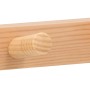 Lackierte Kiefer Hakenleiste S641 mit 6 Haken, Länge 420 mm, FSC®-zertifiziert.
