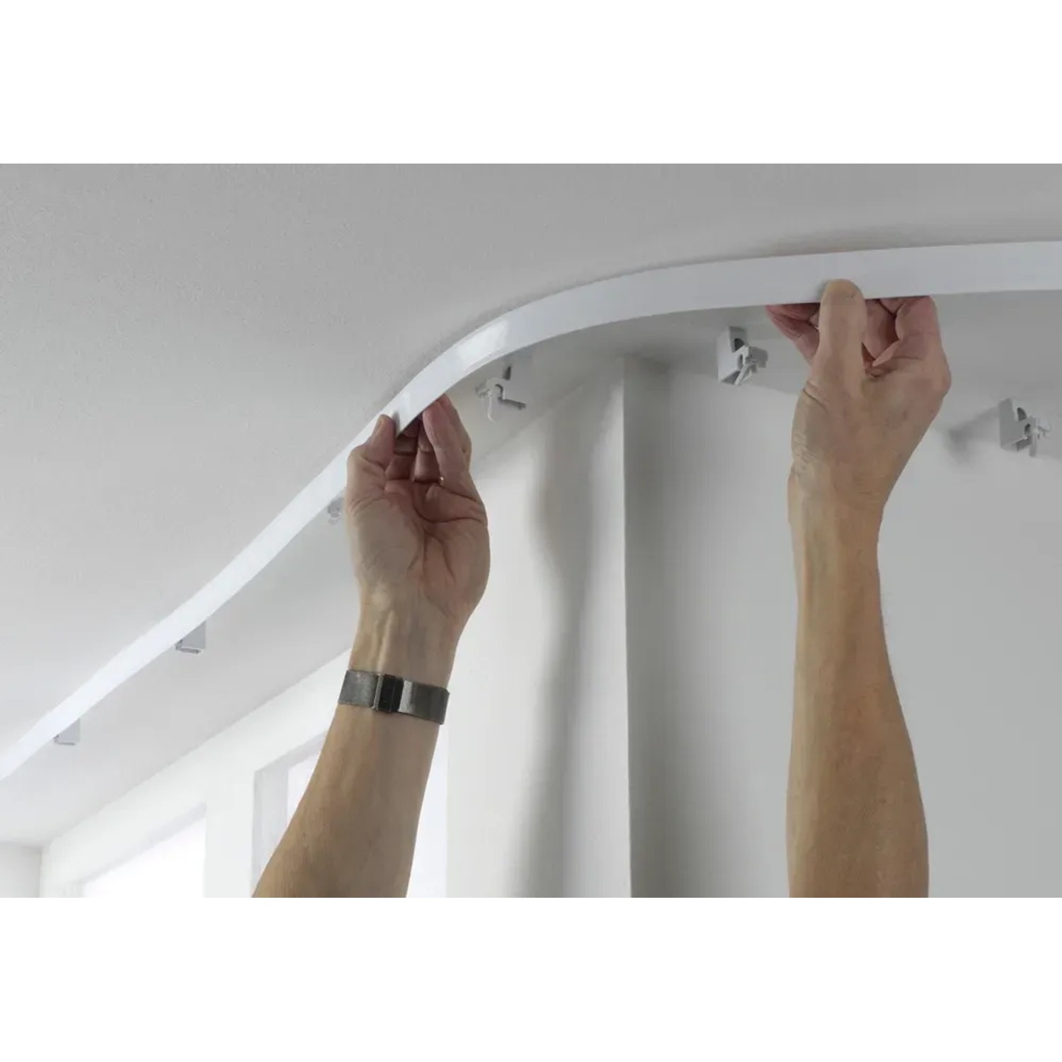 Gardinia flexible Vorhangschiene Flexline Kunststoff 350 cm Wandmontage kaufen bei OBI