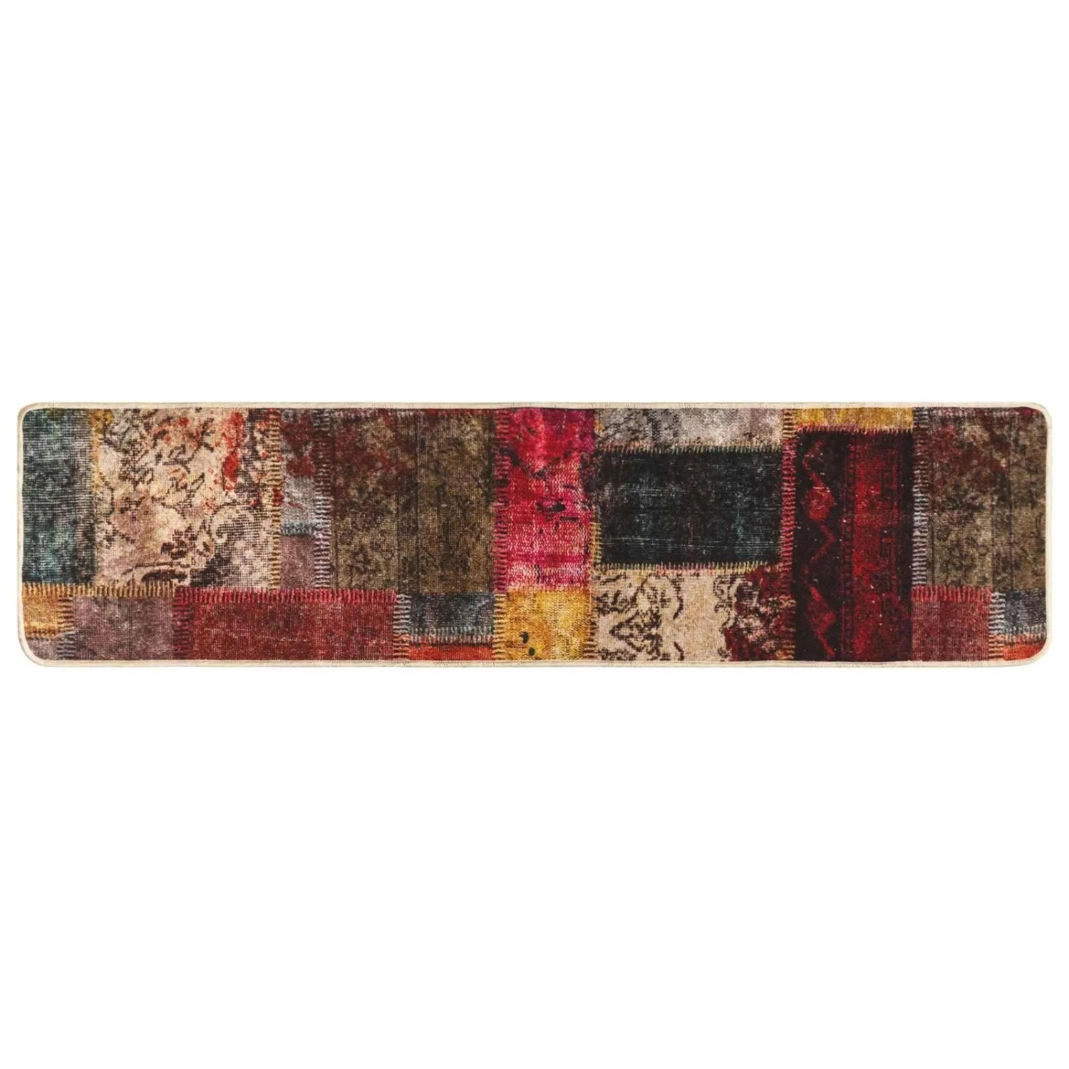 vidaXL Teppichläufer MARSA Mehrfarbig 450 x 100 cm Polyester und PVC 42023255
