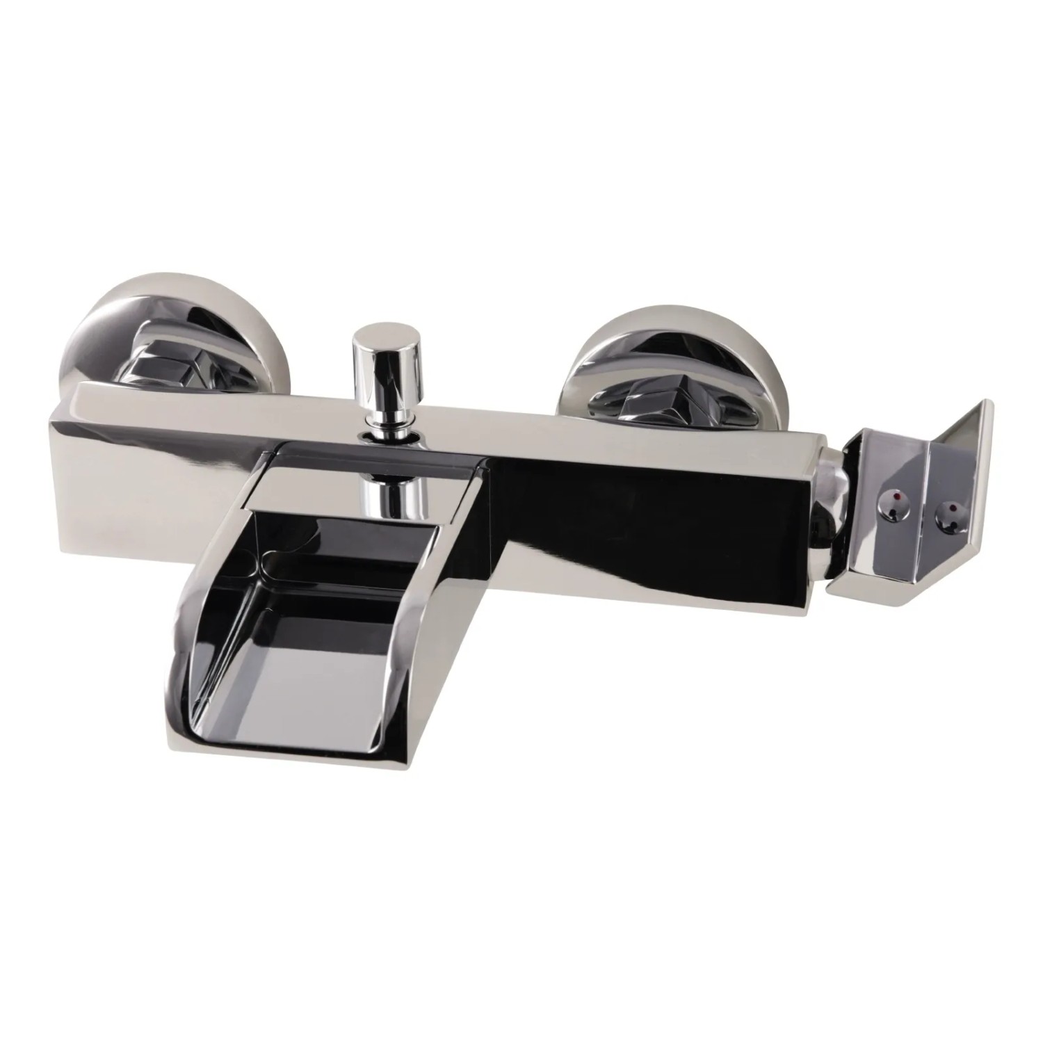 Calmwaters Badewannenarmatur Modern Square Chrom Wasserfall 