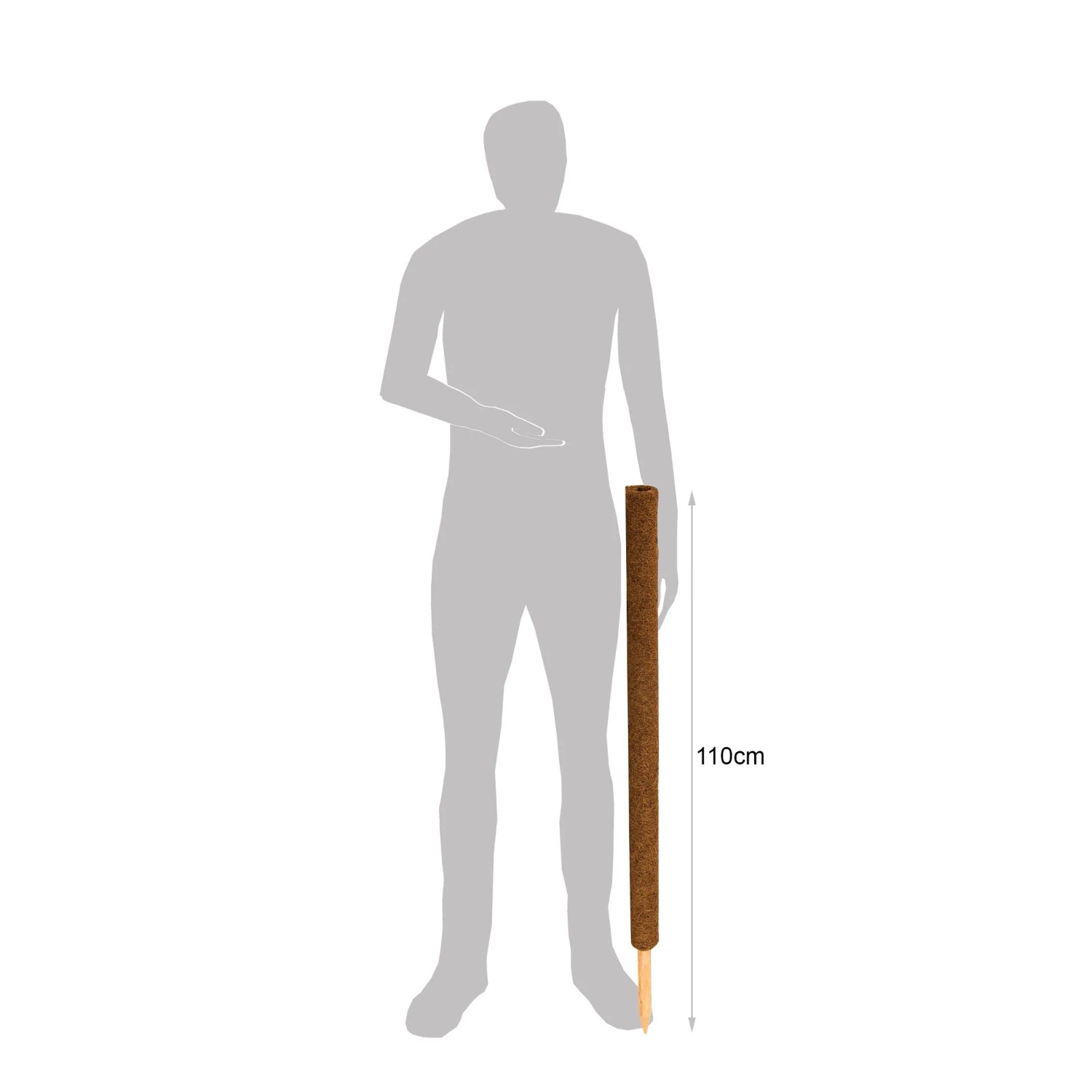 BigDean 4er Set Pflanzstäbe Kokos 110 Cm Monstera Rankhilfe Rankstäbe Pflanzenstäbe Kokosstäbe Verlängerbar_6