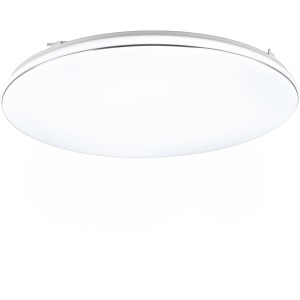 Weiße, runde LED Deckenleuchte Blanca, Ø 53cm, dimmbar, für Wohn- und Flurbereich.