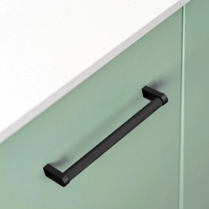 Emuca Lot von 5 Möbelgriffe Bergen L141 mm 128 mm Achsenabstand Aluminium Goldfarben Lackiert