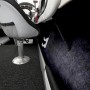 Schwarzer KARAT Nadelfilz Superflex zur Innenraumverkleidung, zuschneidbar, im Fahrzeug.