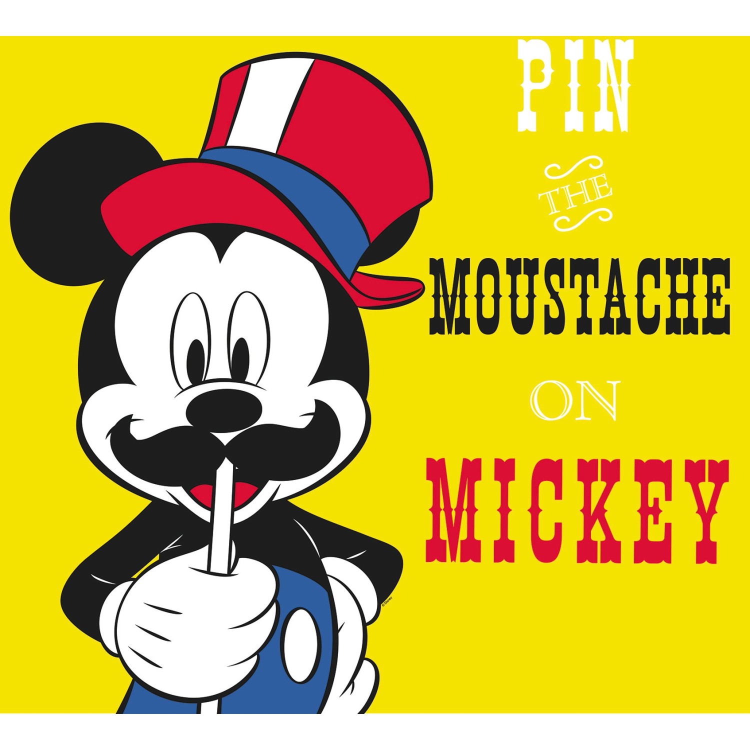 Komar Wandbild Mickey Mouse Moustache 50 x 70 cm