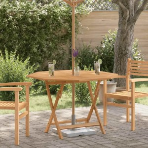 vidaXL Gartentisch Klappbar 110x110x75 cm Massivholz Teak 362617