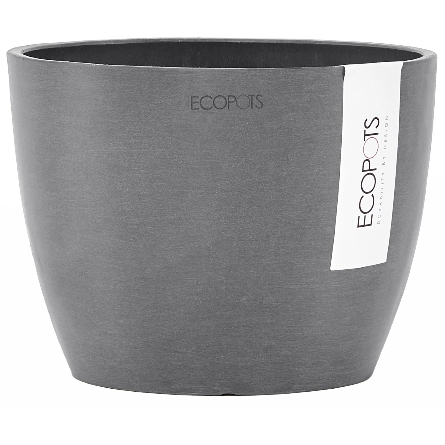 Ecopots Blumentopf Stockholm Grau 16 cm günstig online kaufen