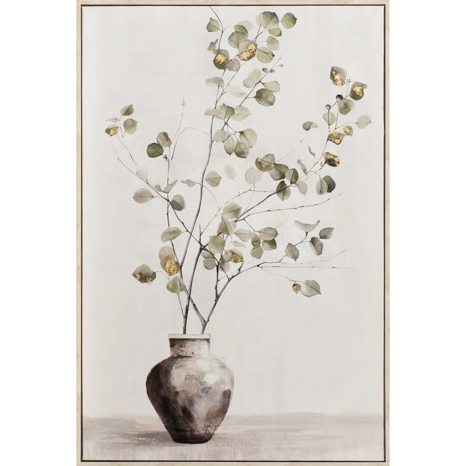 Art Universe Leinwandbild Soft Golden Green 60 x 90 cm