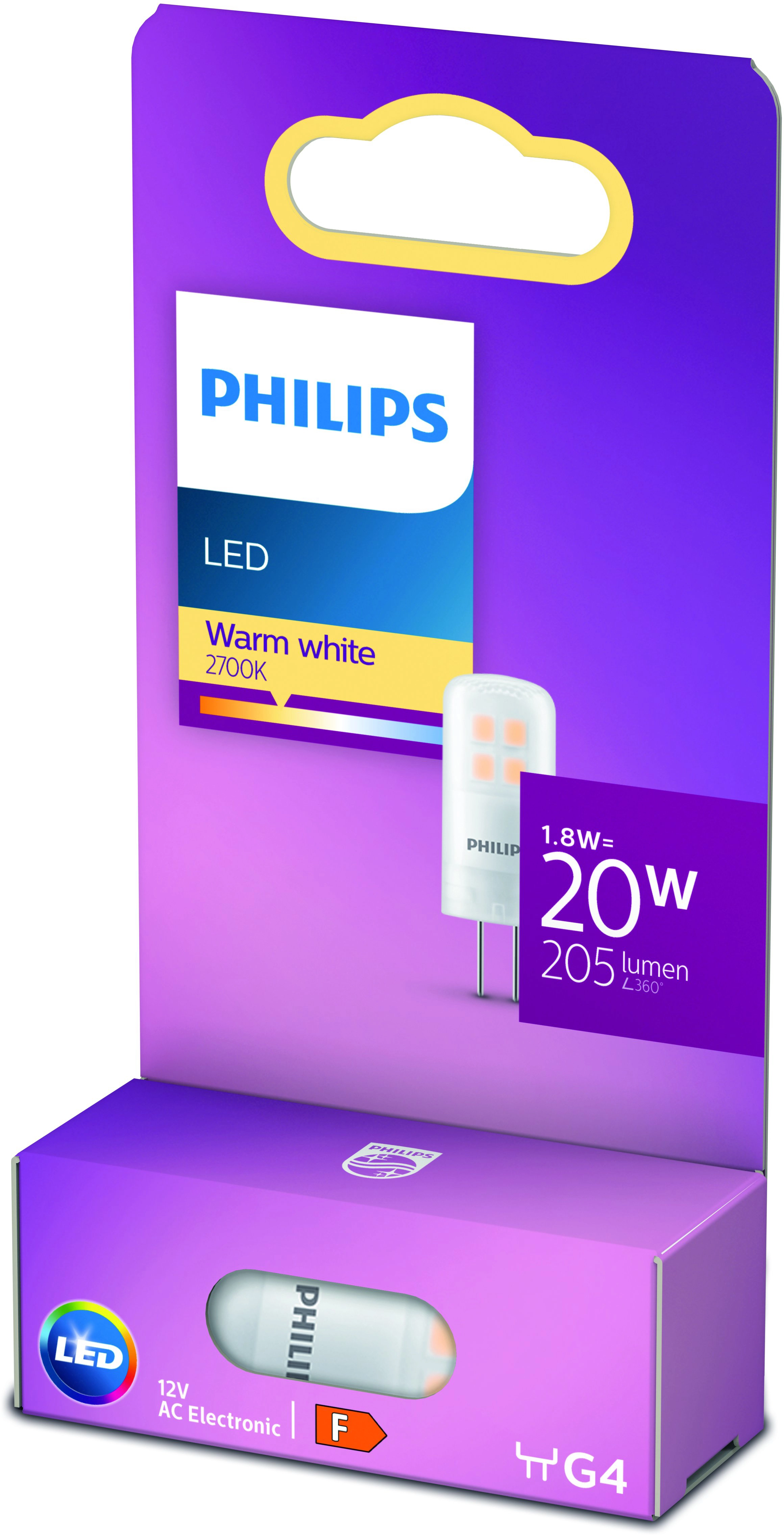 Bulb LED 1,8W (205lm) G4 - Philips - Buy online