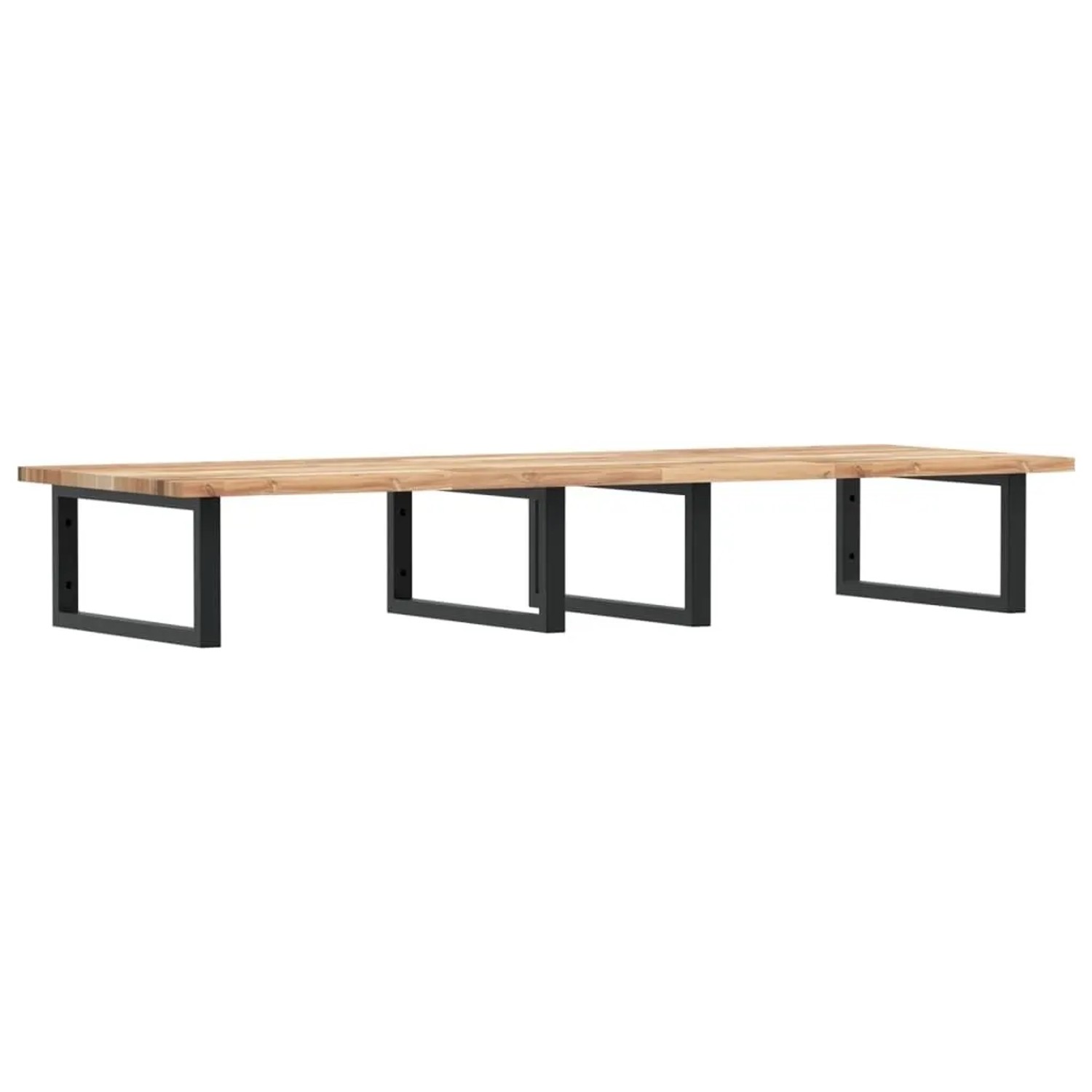 vidaXL Waschbeckenregal Wandmontage Stahl und Akazienholz 3302797