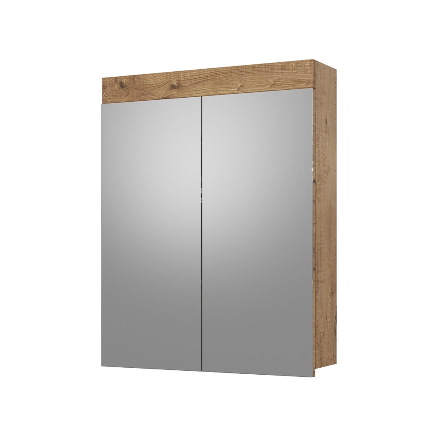 Vicco Badspiegelschrank Luna Eiche 60 x 77 cm