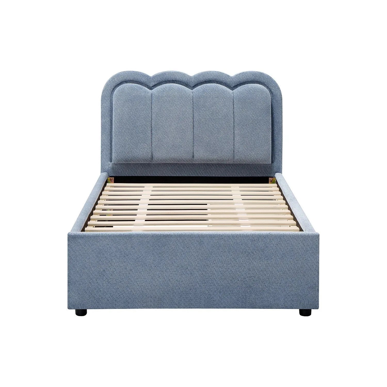 Vente-unique Bettrahmen Nestiako Hellblau 98 cm