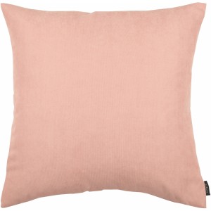 Rosa Velours Kissen, 50x50 cm, für Wohnzimmer & Schlafzimmer. Dekokissen für Sofa oder Bett.