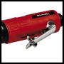 Einhell Druckluft-Stabschleifer TC-PP 220, rot, mit silbernem Abzugshebel. Zubehör für Kompressoren.