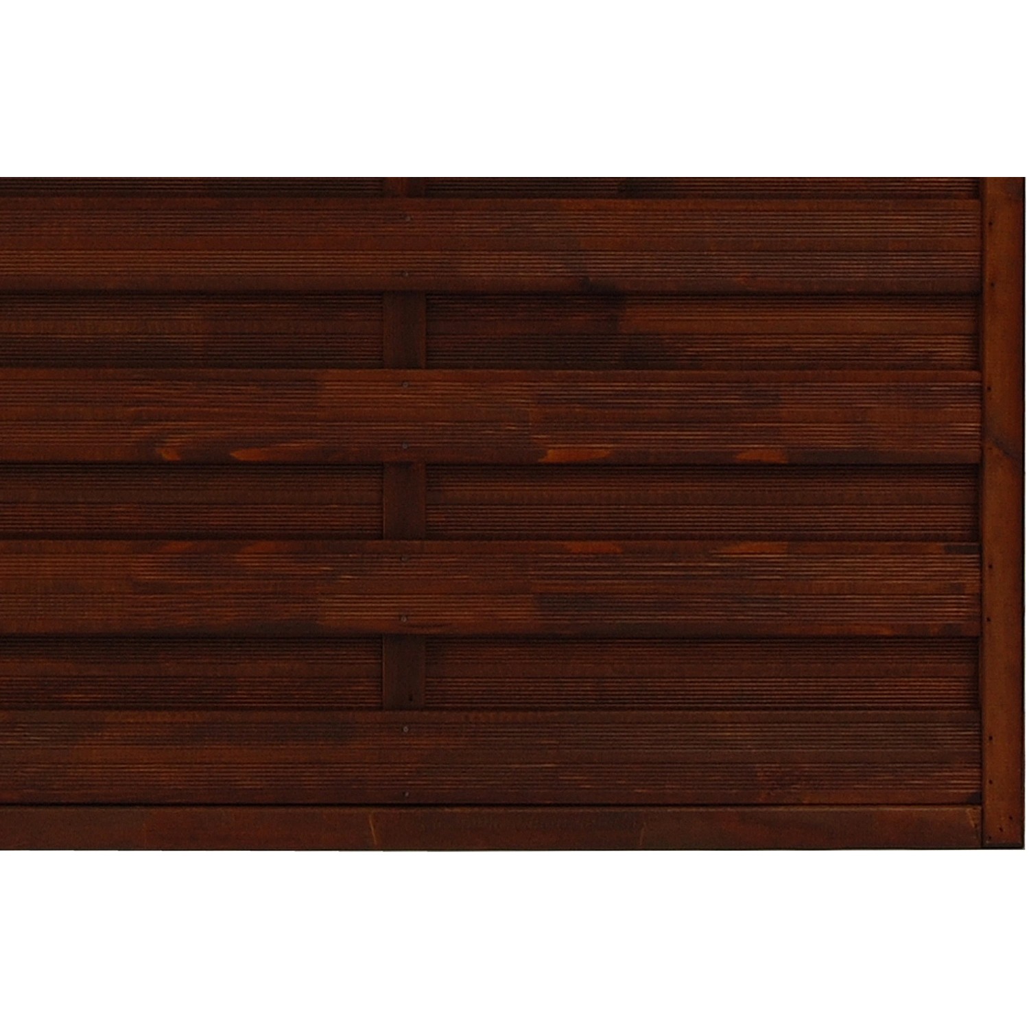 Andrewex SichtschutzzaunElement Country Braun lasiert 180 cm x 180 cm