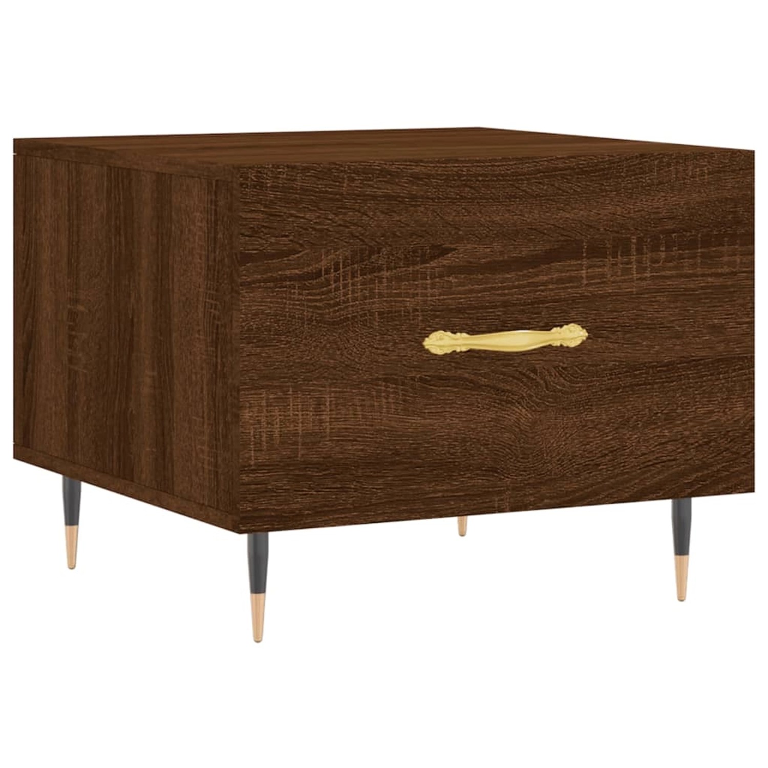 vidaXL Couchtisch Braun Eichen-Optik 50x50x40 cm Holzwerkstoff Modell 1 günstig online kaufen