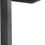 Gutta Rechteckvordach BS PLUS, Anthrazit, 160x90 cm, linke Seite. Modernes Design mit LED-Beleuchtung.