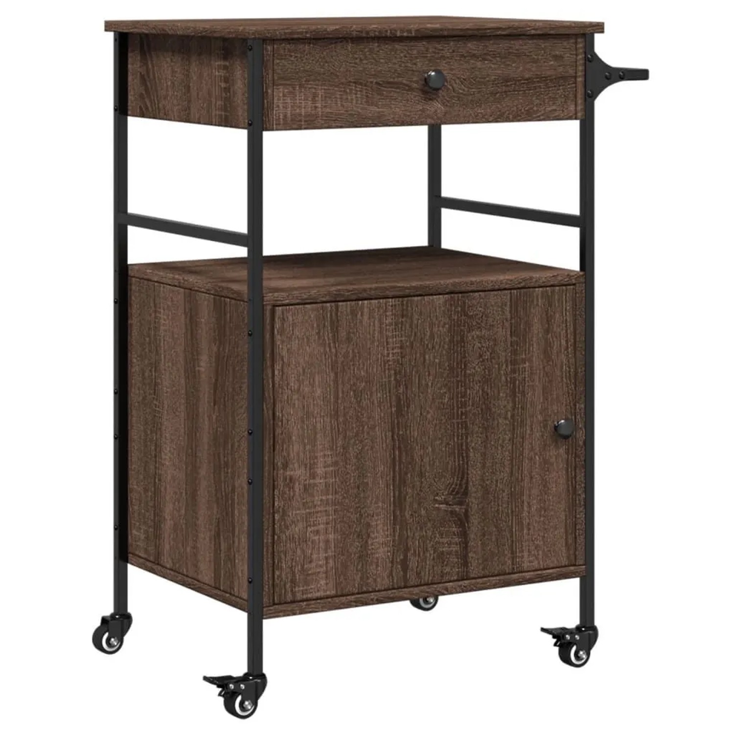 vidaXL Küchenwagen Braun Eichen-Optik 56x43x89,5 cm Holzwerkstoff 842395