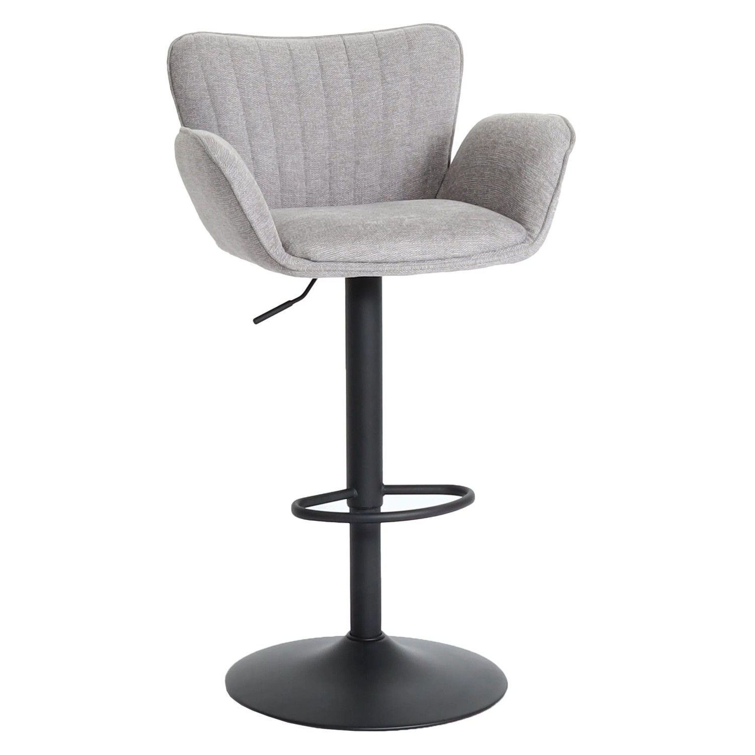 MCW Barhocker M67 Hellgrau Fuß Schwarz