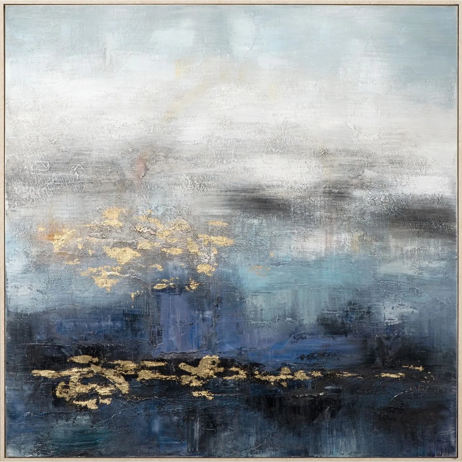 Art Universe Leinwandbild Goldschimmer 100 x 100 cm