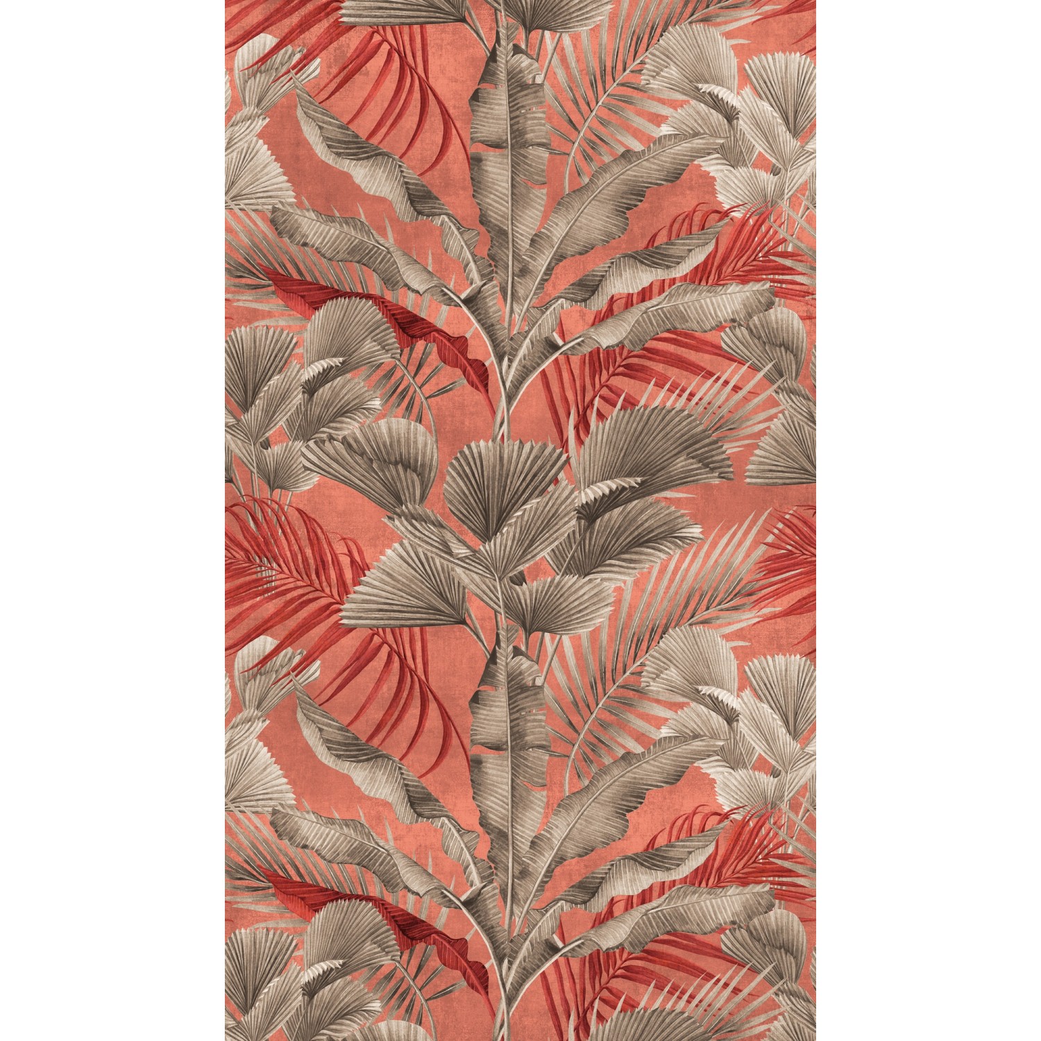 Image of A.S. Creation Fototapete Dschungel 1,59 m x 2,8 m Rot-Grau-Braun FSC®