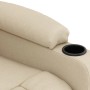 vidaXL Relaxsessel Elektrisch Creme Stoff 3098786_8