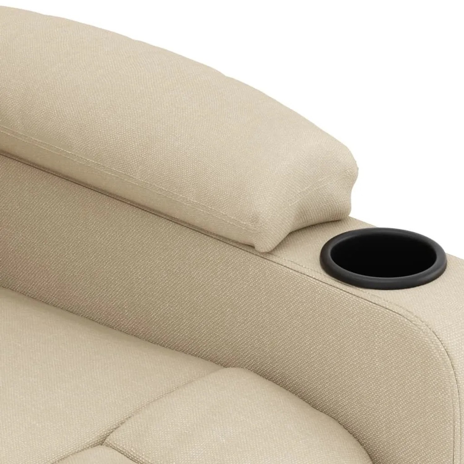 vidaXL Relaxsessel Elektrisch Creme Stoff 3098786_8
