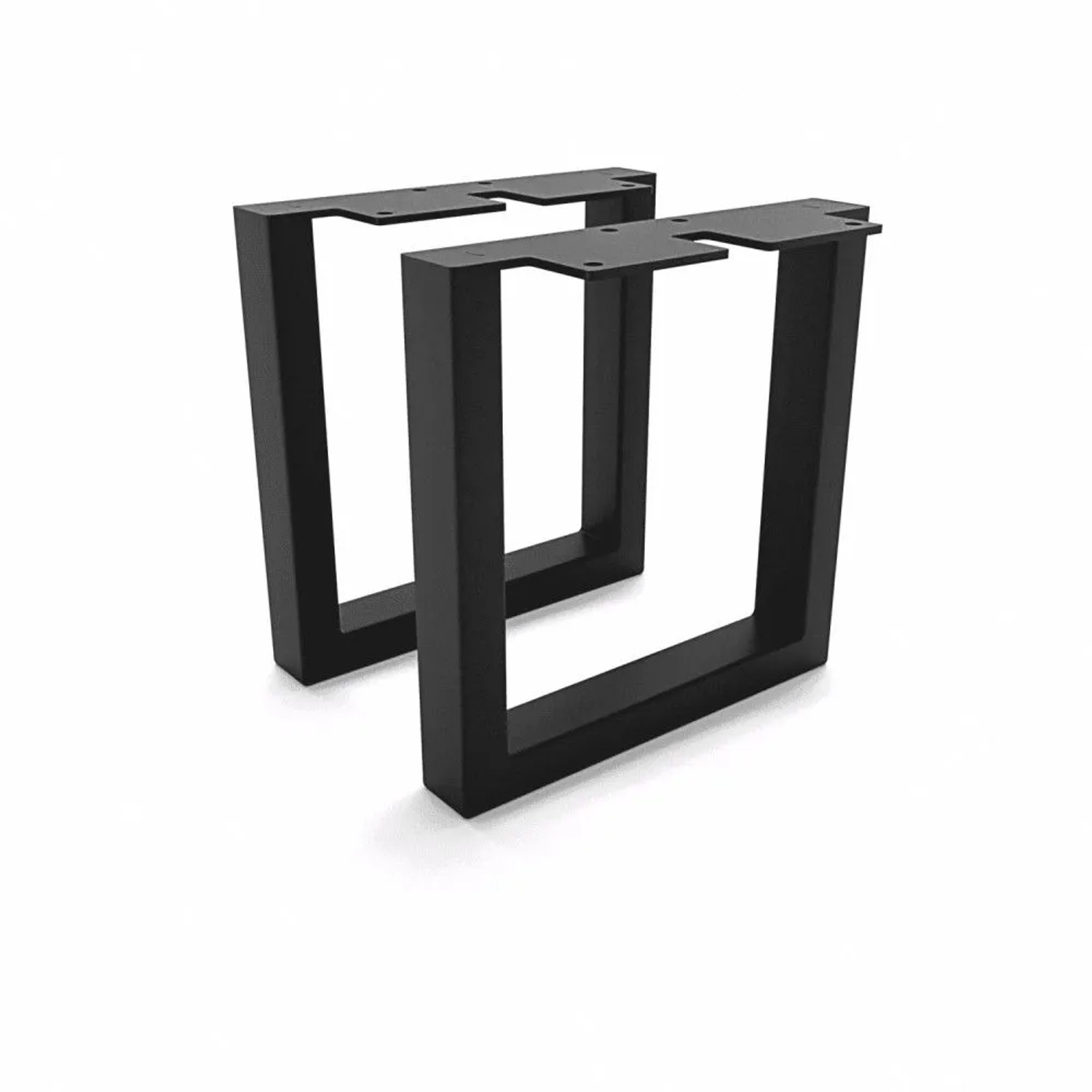 HEVVA Möbelfüße GRAZ 20 cm Hoch 20 cm Tief 2er Set Schwarz