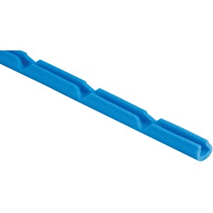 Blaues Universal-Kantenschutz-Schaumprofil, ca. 4 m lang, für Umzug und Transportschutz.