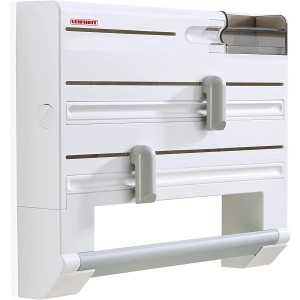 Leifheit Wandrollenhalter Parat Plus mit Schneidabroller für Küche.