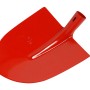 Rote LUX Frankfurter Schaufel, 270 mm breit, aus Stahl für Gartenarbeiten.