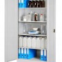 Jan Nowak Aktenschrank Metallschrank JAN H Grau 195x90x40 cm mit 3-Punkt-Verriegelung_4