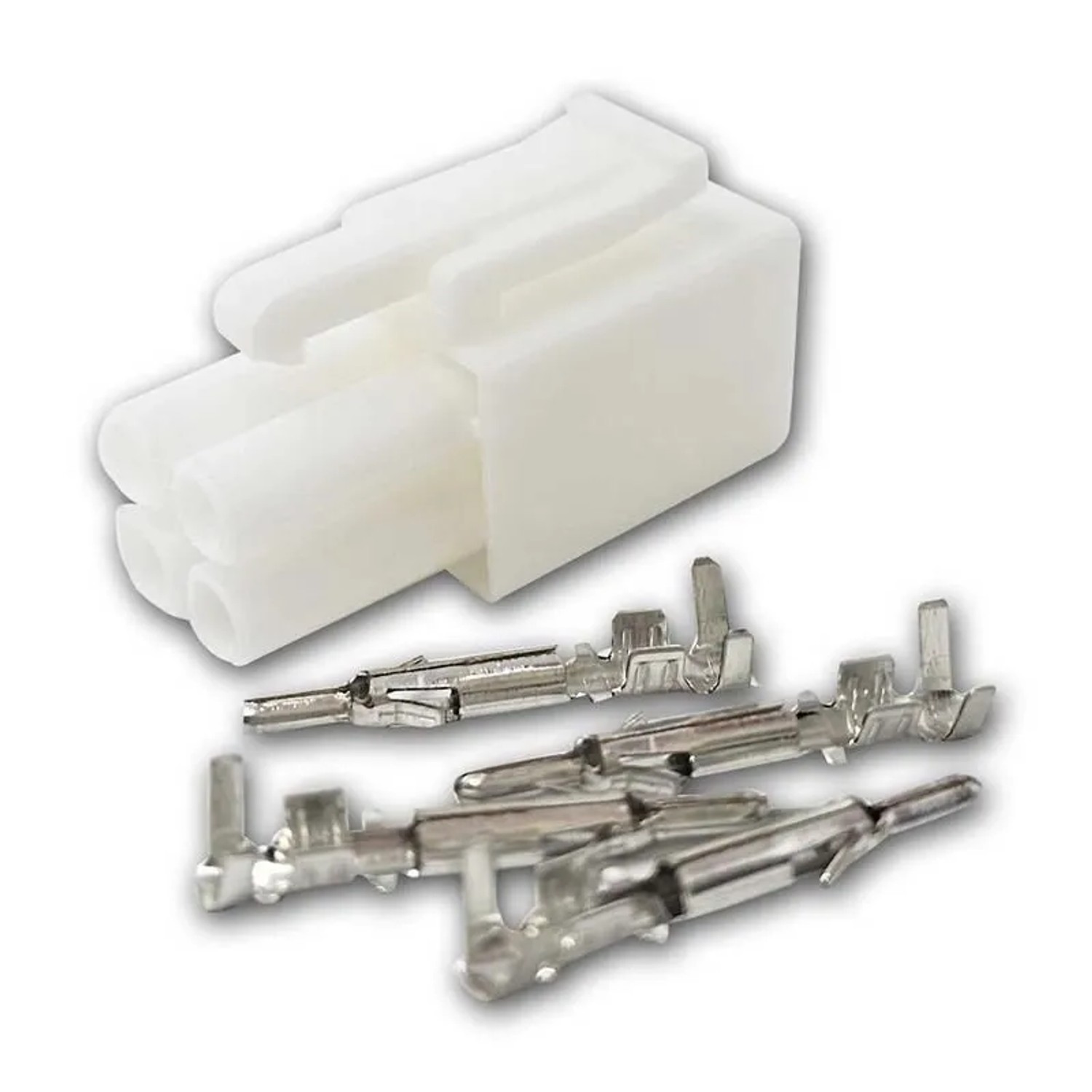 world-trading-net AMP-Stecker 4-polig mit Crimpkontakten 10er Pack