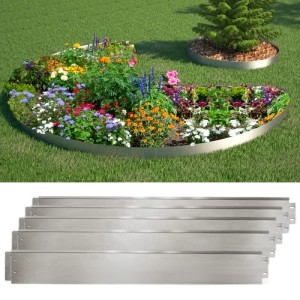 OK-Living Rasenkante Silber 100 x 14 5 Meter