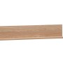 Schildmeyer Visby Wandregal, helles Eiche-Holzdekor mit Rückwand. Modernes Design.