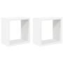 vidaXL Würfelregale 2 Stk Weiß 26x15x26 cm 807025