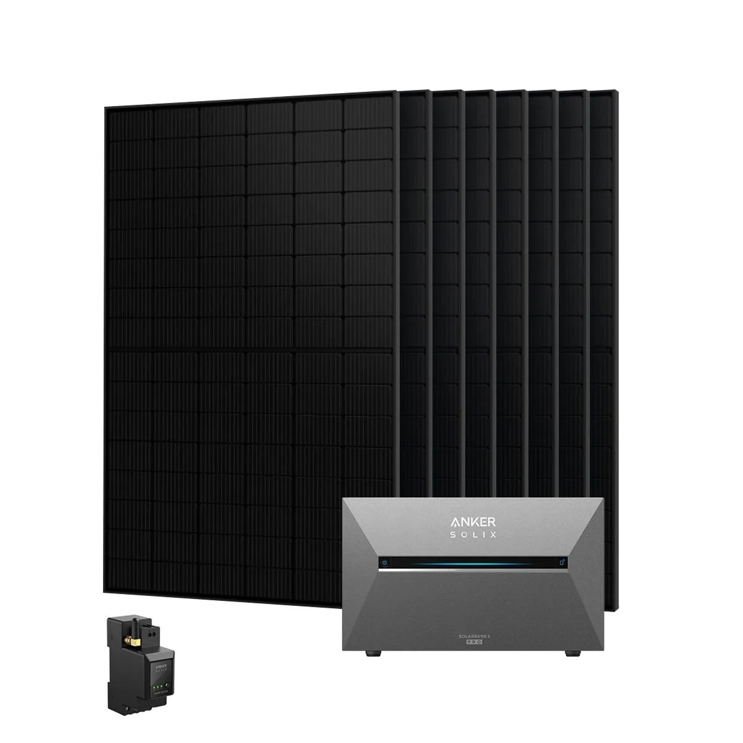 Anker Solix Balkonkraftwerk 3.680 Wp Mit Solarbank 3 E2700 Pro Mit Smart Meter