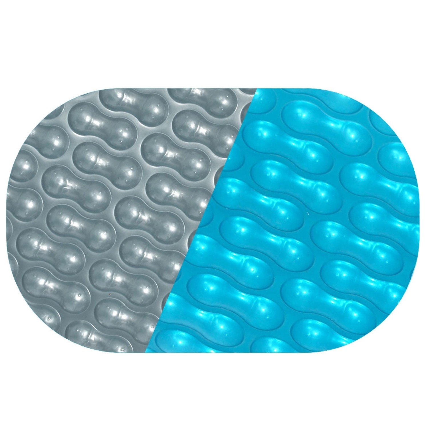 Evolution Solarplane Oval 586x350cm Darkblue-Silver 400µm Geobubble Isolation