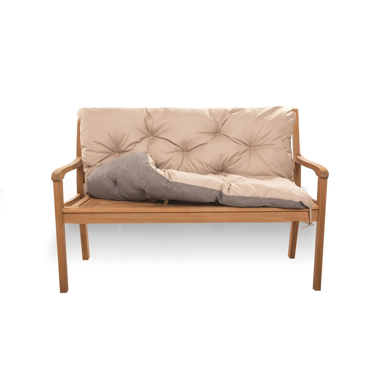 Setgarden Light Outdoor Kissen Bankauflage 100x50x40cm Kissen Für 2-Sitzer Bänke 1tlg Beige_6