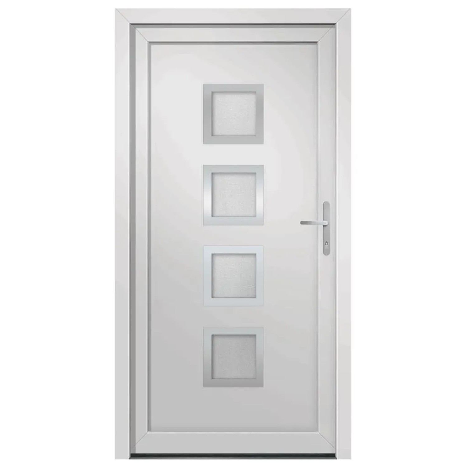 vidaXL Haustür Weiß 98x208 cm PVC 3187846 günstig online kaufen