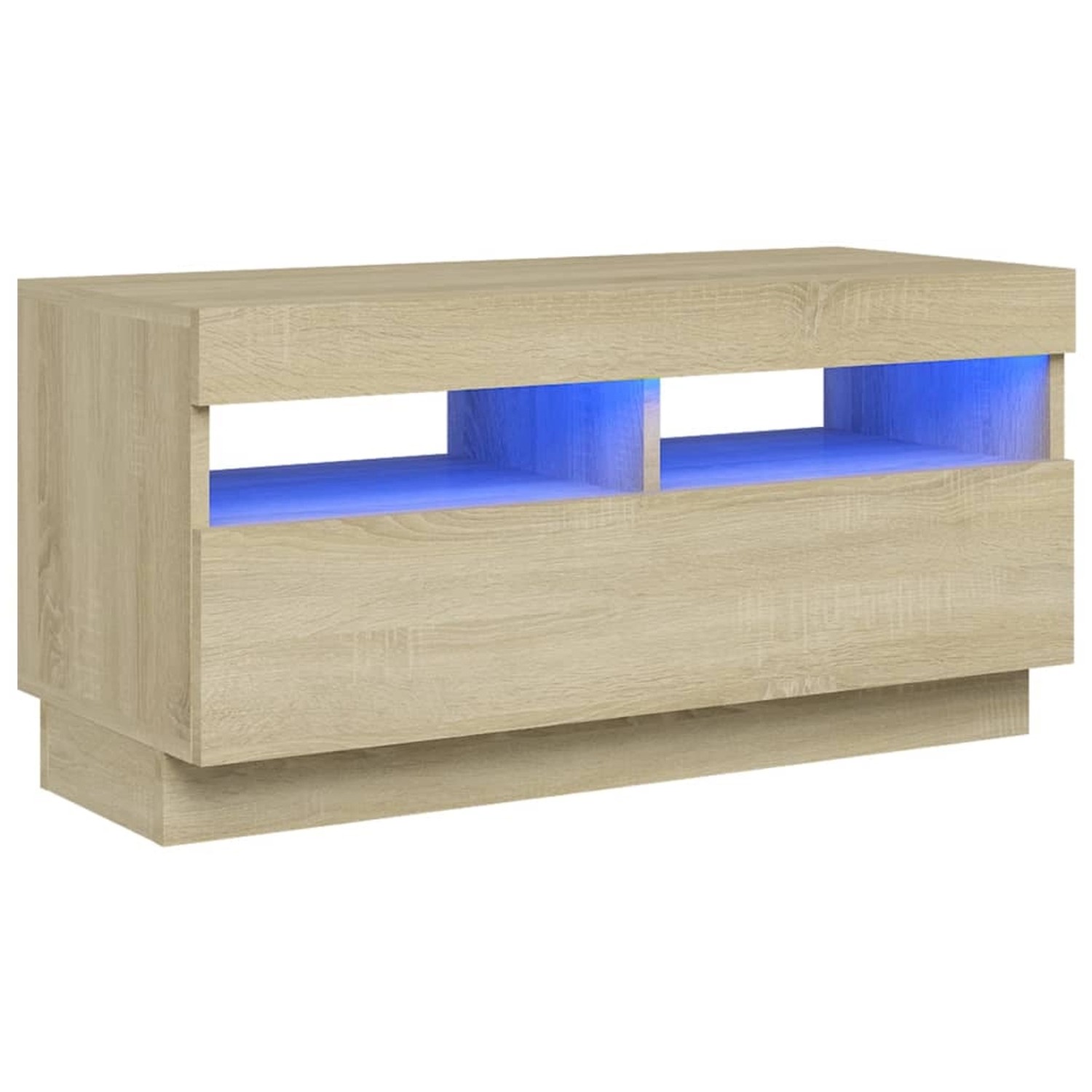 VidaXL TV-Schrank mit LED-Leuchten Sonoma-Eiche 80x35x40 cm günstig online kaufen