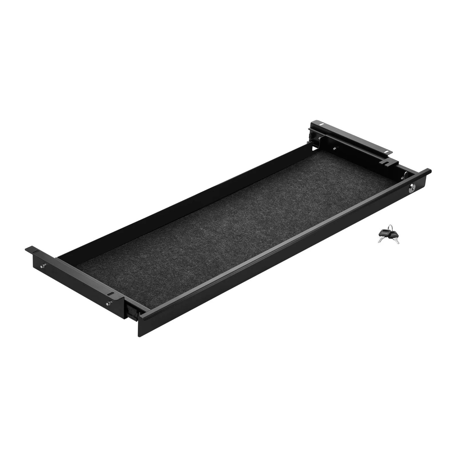 SOTECH CAVO Unterbau Dokumentenschublade 850 x 265 x 45 mm Schwarz Abschließbar