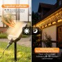 Salcar Solar Eiszapfen-Lichterkette: Solarpanel lädt tagsüber, warmweiße LEDs leuchten nachts am Haus. Perfekte Weihnachtsbeleuchtung.